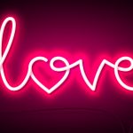 Image of neon "love" sign